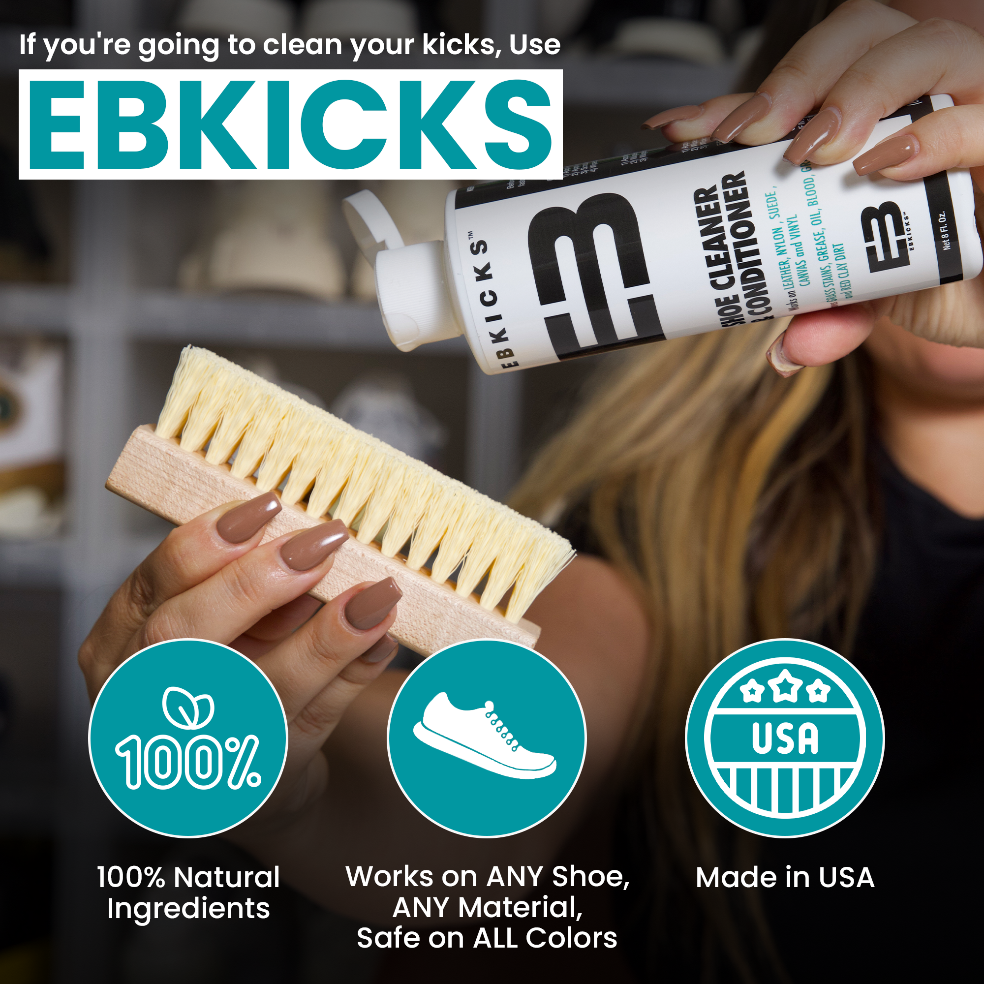 White And Restoration Kit For Sneakers All Star Shoe Cleaning Kit – Cleaner, Conditioner & White Touch-Up For Sneakers & Tennis Shoes Shoe Cleaner